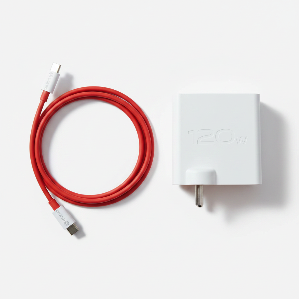 CURIO 120W - Charger + Cable Flat Lay