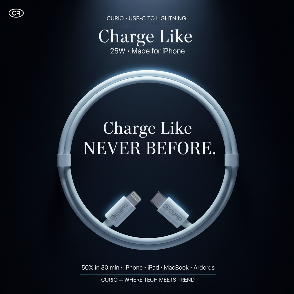 CURIO 25W Lightning - Charge Like Never Before