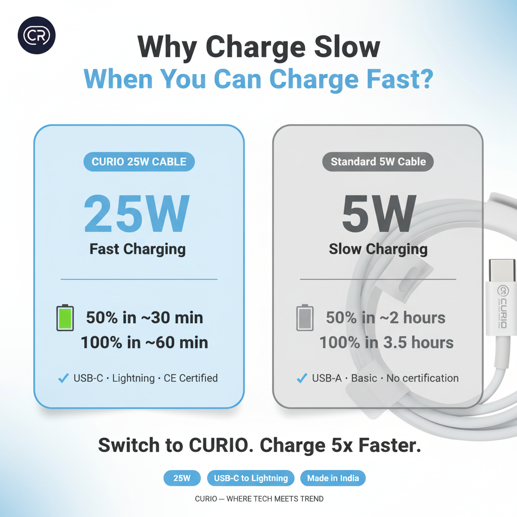 CURIO 25W Lightning - Speed Comparison