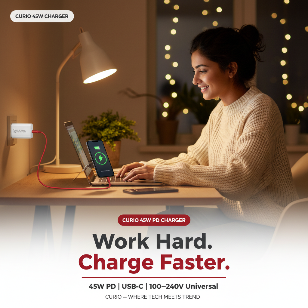 CURIO 45W Charger - Home Office Lifestyle