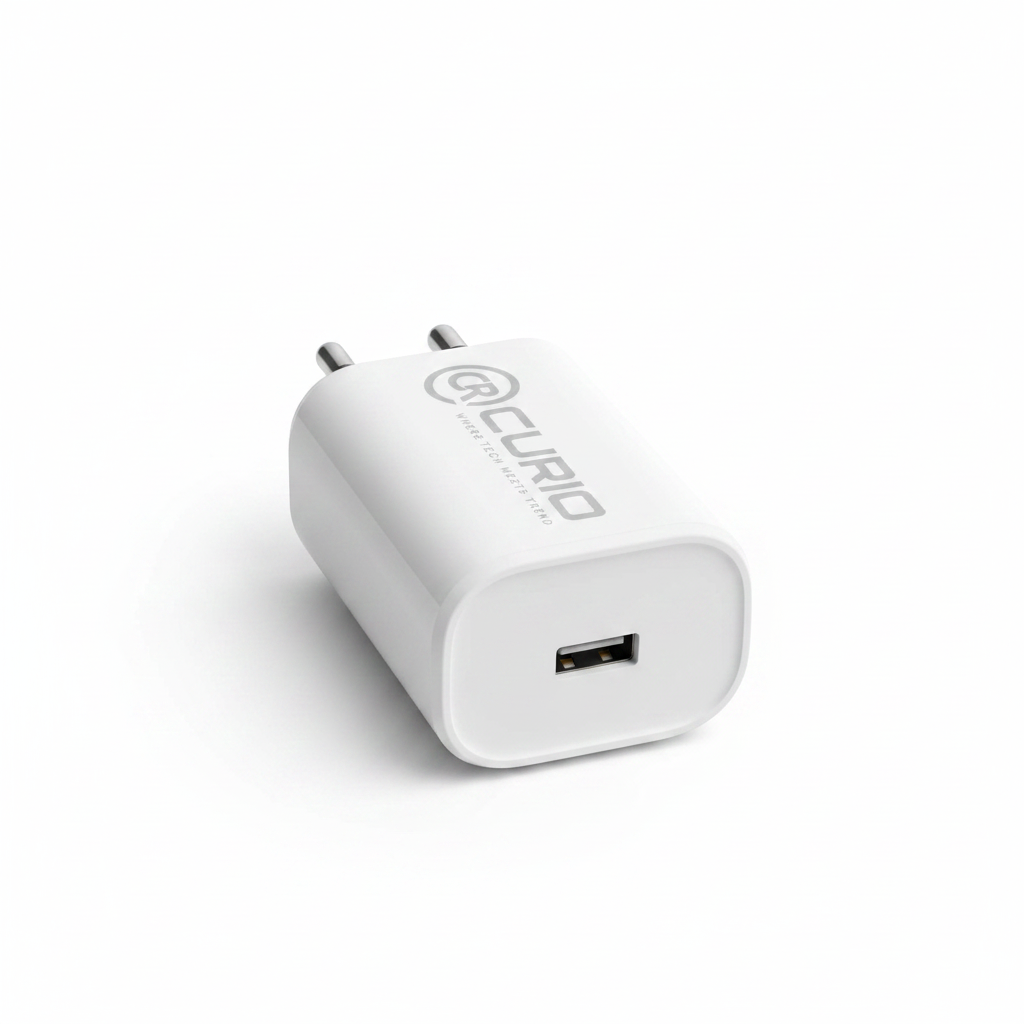 CURIO 45W Charger - Port View White BG