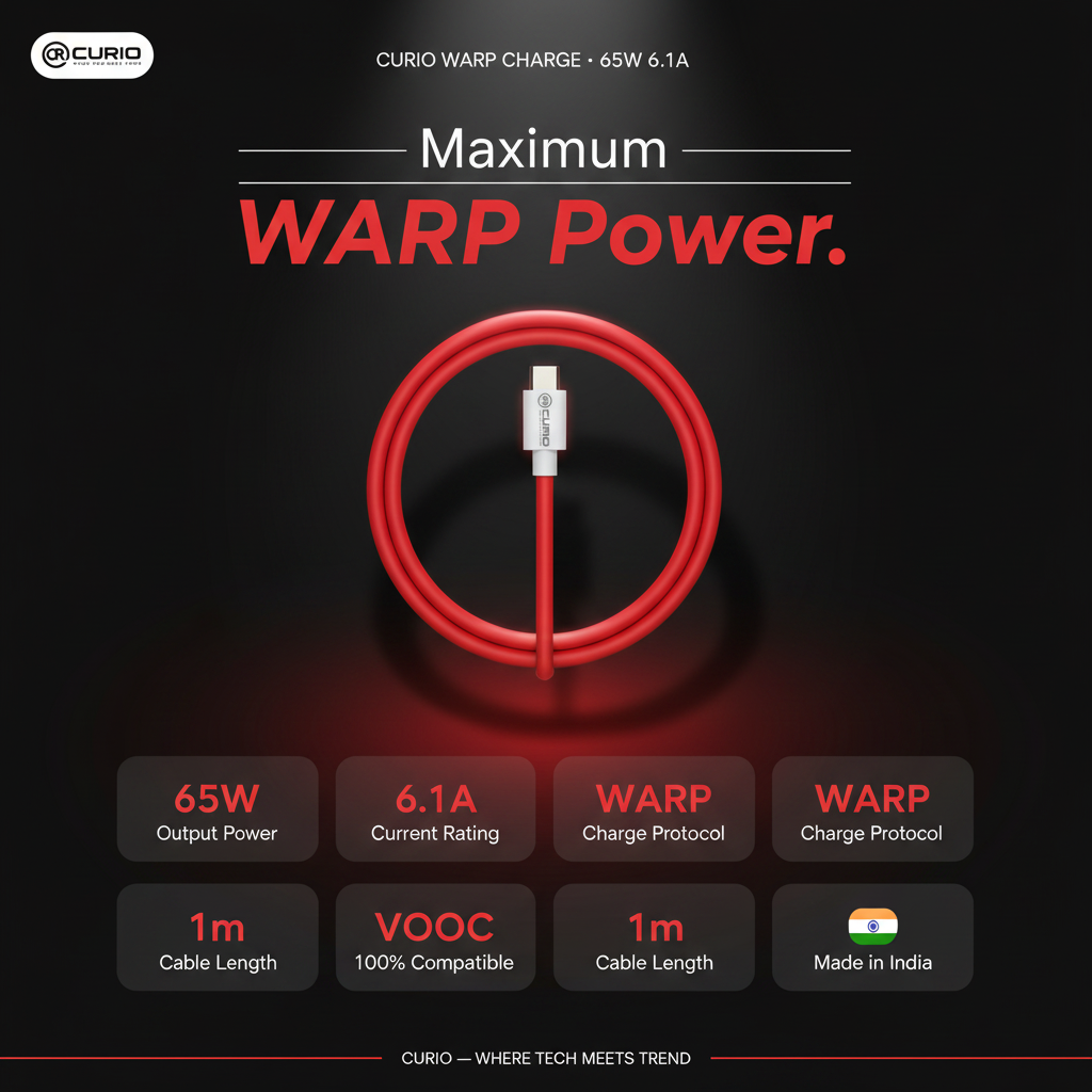 CURIO 65W WARP - Spec Dark Red Cards