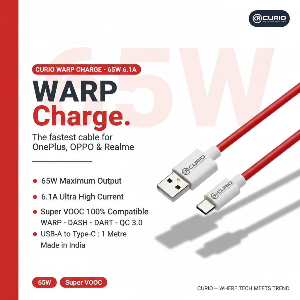 CURIO 65W WARP - Spec White Red