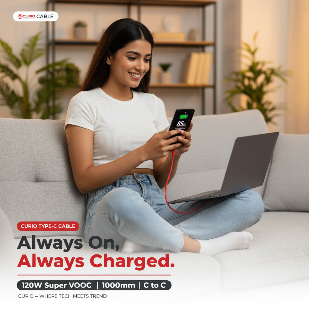 CURIO Cable - Always On Always Charged