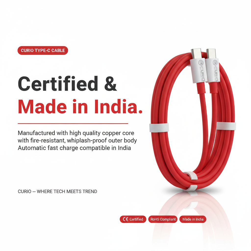 CURIO Cable Spec 4 - Made in India Certified