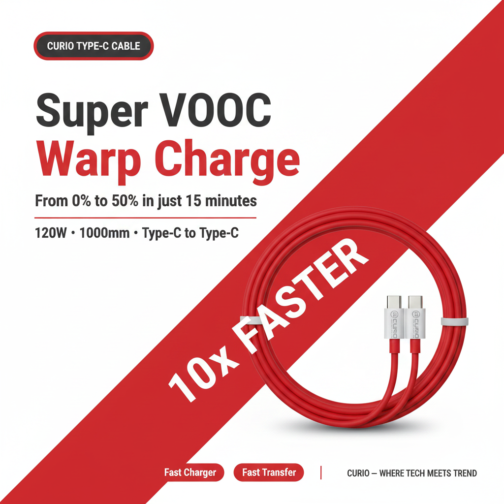 CURIO Cable - Super VOOC Warp Charge Advantage