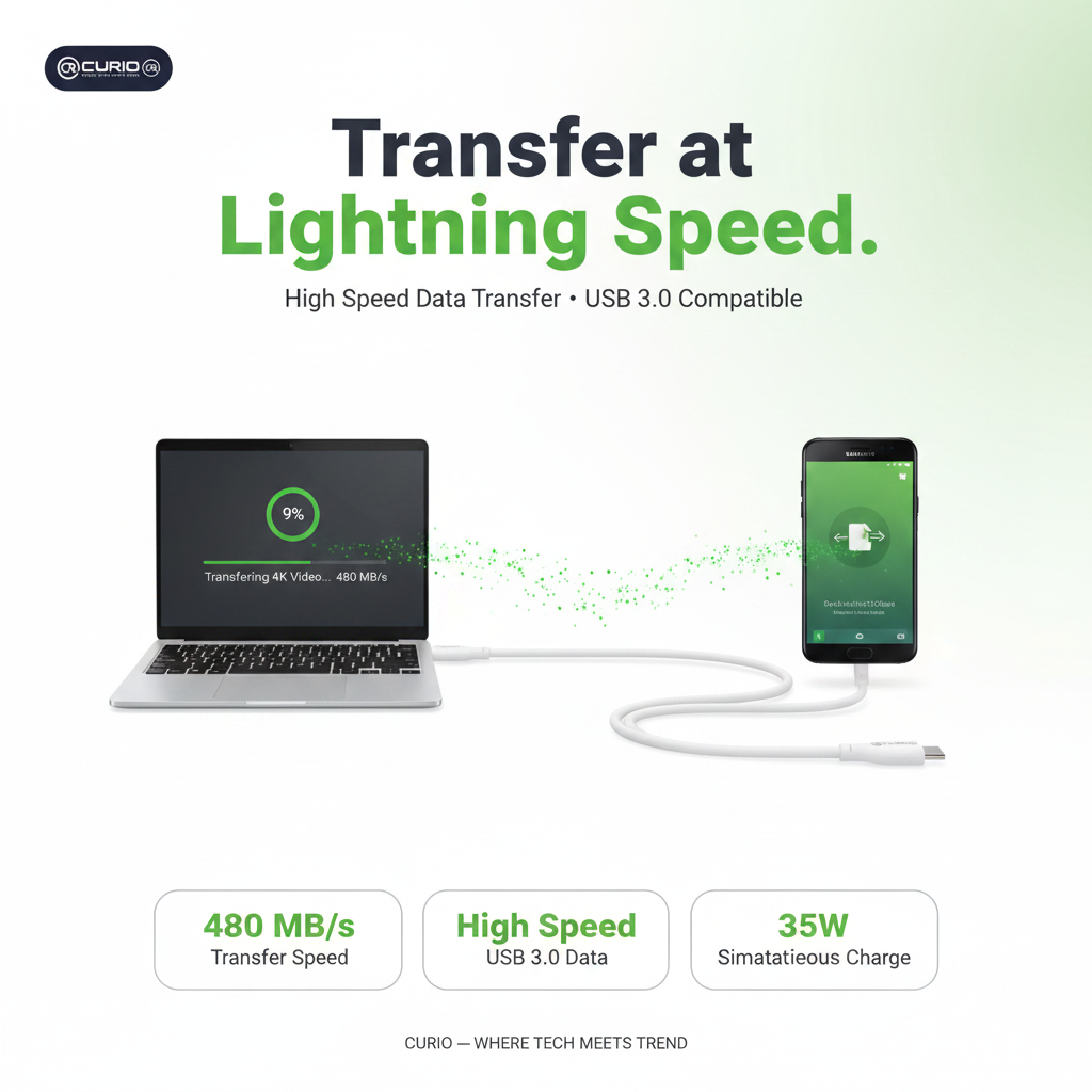 CURIO Ultra Cable - Data Transfer Speed