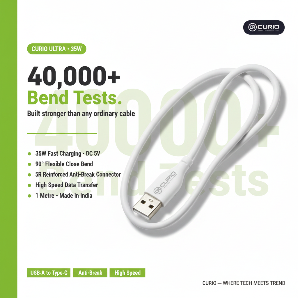 CURIO Ultra Cable - Spec White Green