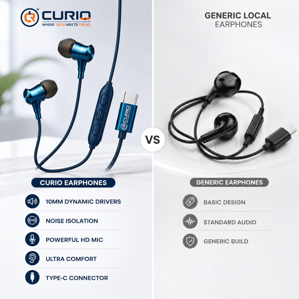 Echo-X Type-C Wired Handsfree Earphones with Volume Control